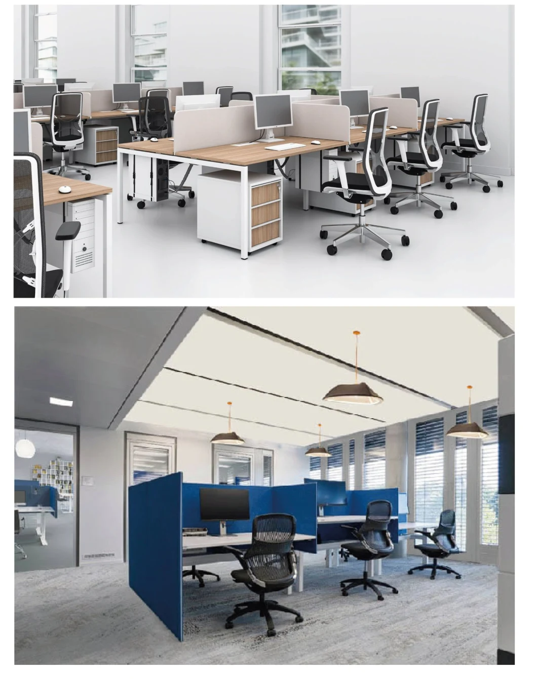 Polyester Acoustic Desk Divider Panel in Office